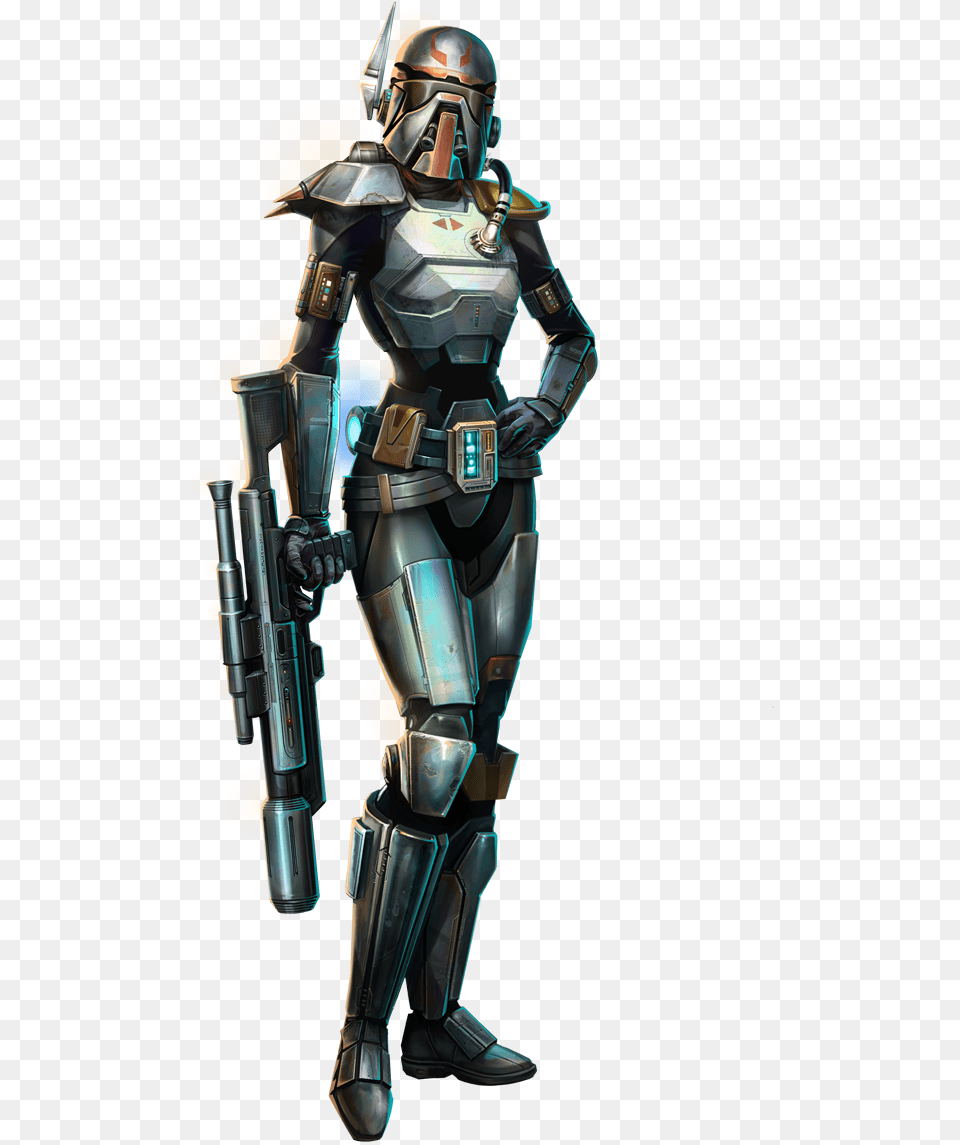 Star Wars The Old Republic Bounty Hunter Screen Shots Old Republic Bounty Hunter, Armor, Adult, Female, Person Png