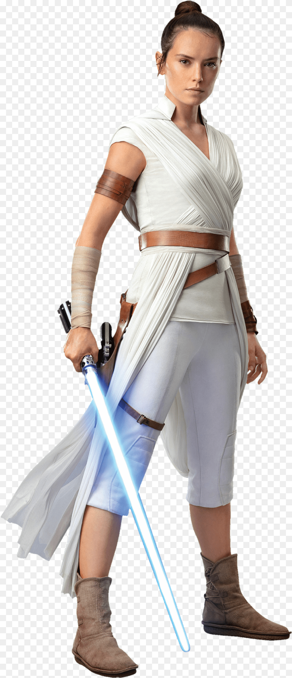 Star Wars The Rise Of Skywalker Rey Star Wars, Adult, Weapon, Sword, Person Free Png