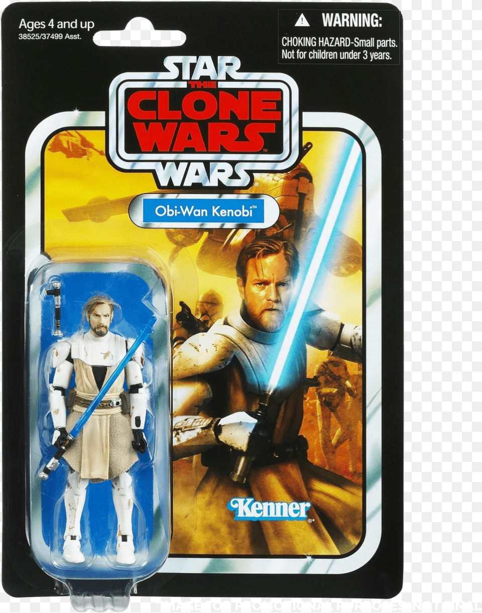 Star Wars The Vintage Collection Obi Wan Kenobi 2020 Clone Star Wars Vintage Collection Clone Wars, Adult, Book, Comics, Male Png