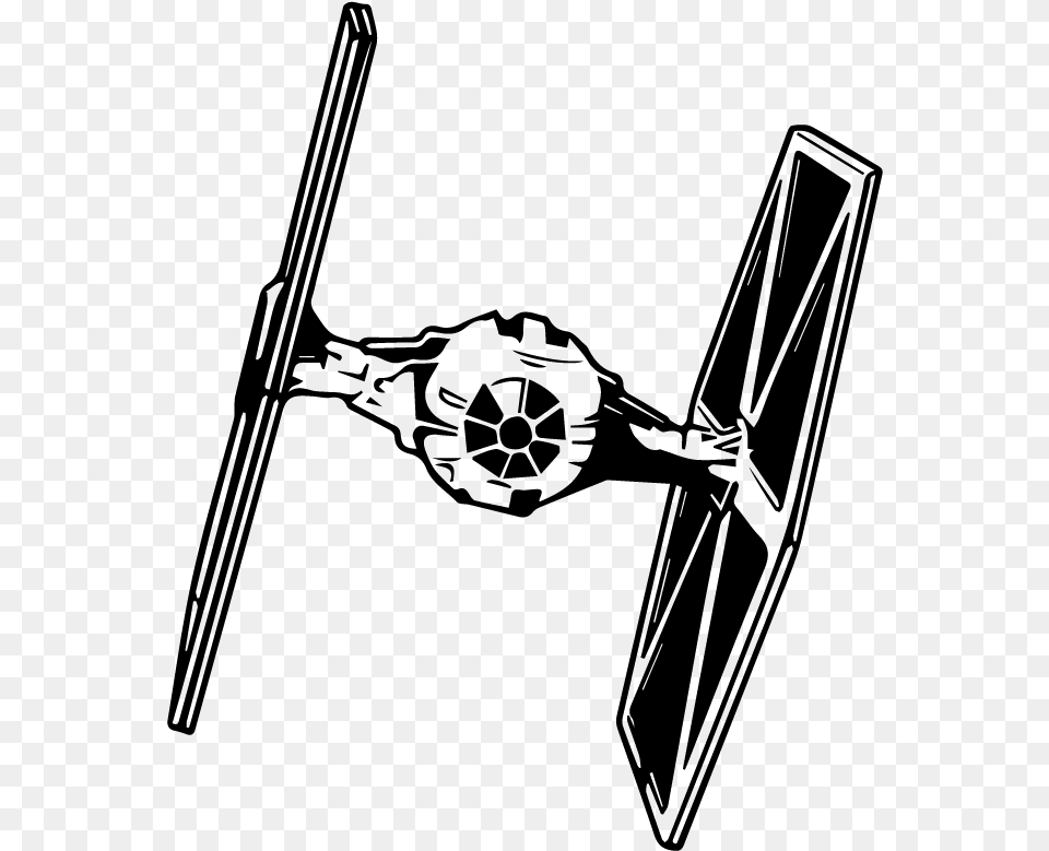 Star Wars Tie Fighter Clipart, Gray Png