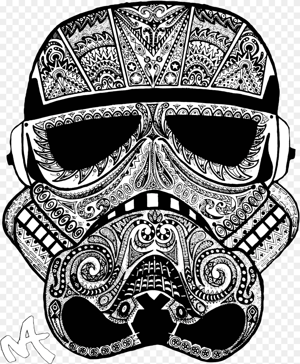 Star Wars Tribal Trooper, Art, Doodle, Drawing, Accessories Free Png