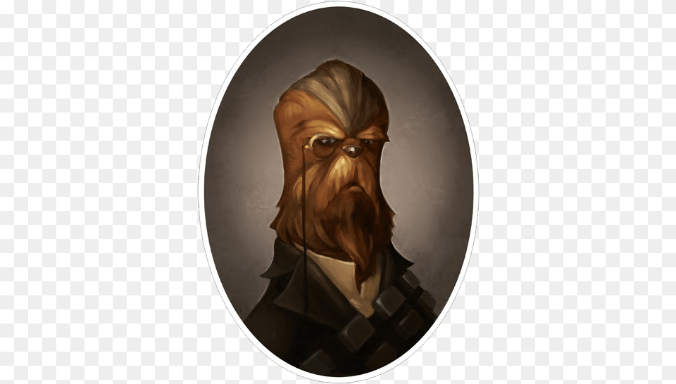 Star Wars Victorian Chewbacca Steam Punk Star Wars, Art, Face, Head, Painting Free Png Download