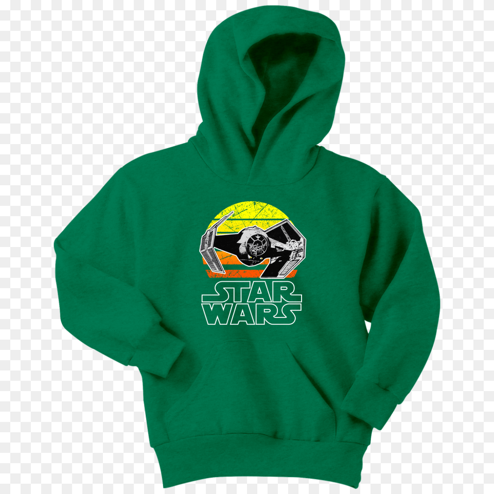 Star Wars Vintage Tie Fighter Youth Hoodie Tina Store, Clothing, Hood, Knitwear, Sweater Free Png Download