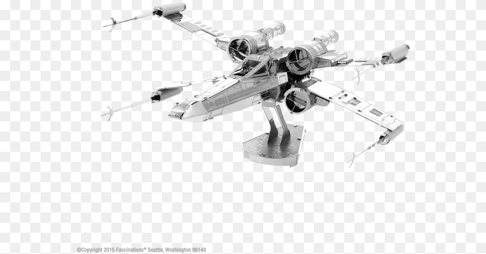 Star Wars X Wing Metal Earth Sw X Wing Metal Model, Aircraft, Transportation, Vehicle, Airplane Free Png