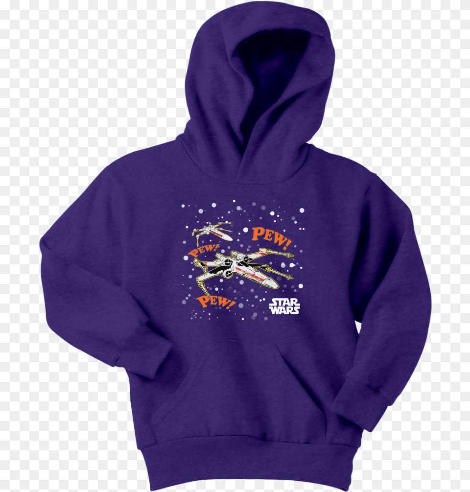 Star Wars X Wing Pew Pew Youth Hoodie Shirt, Clothing, Hood, Knitwear, Sweater Free Png