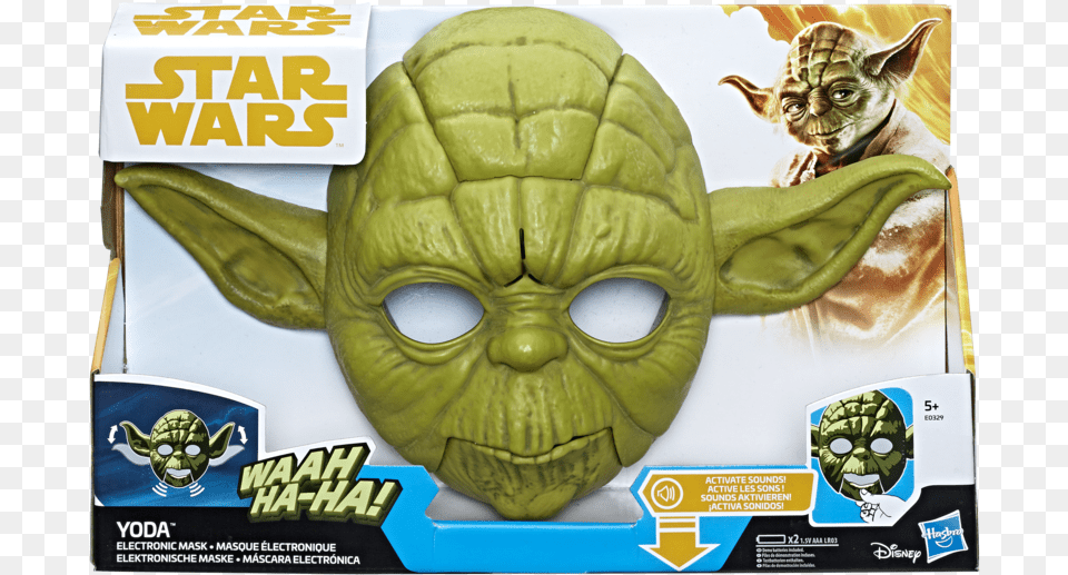 Star Wars Yoda Electronic Mask Star Wars Yoda Mask, Alien, Advertisement, Pet, Mammal Free Transparent Png