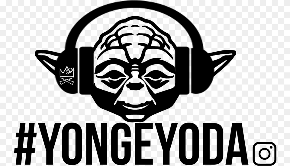Star Wars Yoda Head Silhouette, Gray Png