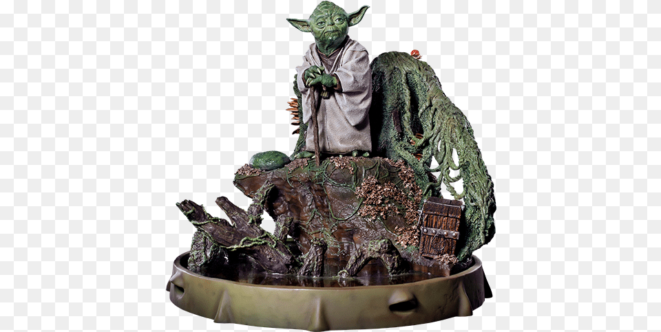 Star Wars Yoda Statue By Iron Studios Action Figure Yoda, Figurine, Bronze, Accessories, Animal Free Transparent Png