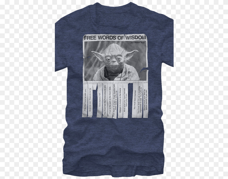 Star Wars Yoda Words Of Wisdom 2xl, Clothing, T-shirt, Adult, Male Png Image