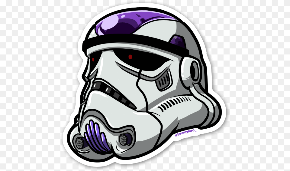 Star Warsdbz Mashup Frieza Stickerapp Stormtrooper Dragon Ball, Crash Helmet, Helmet, Clothing, Hardhat Png