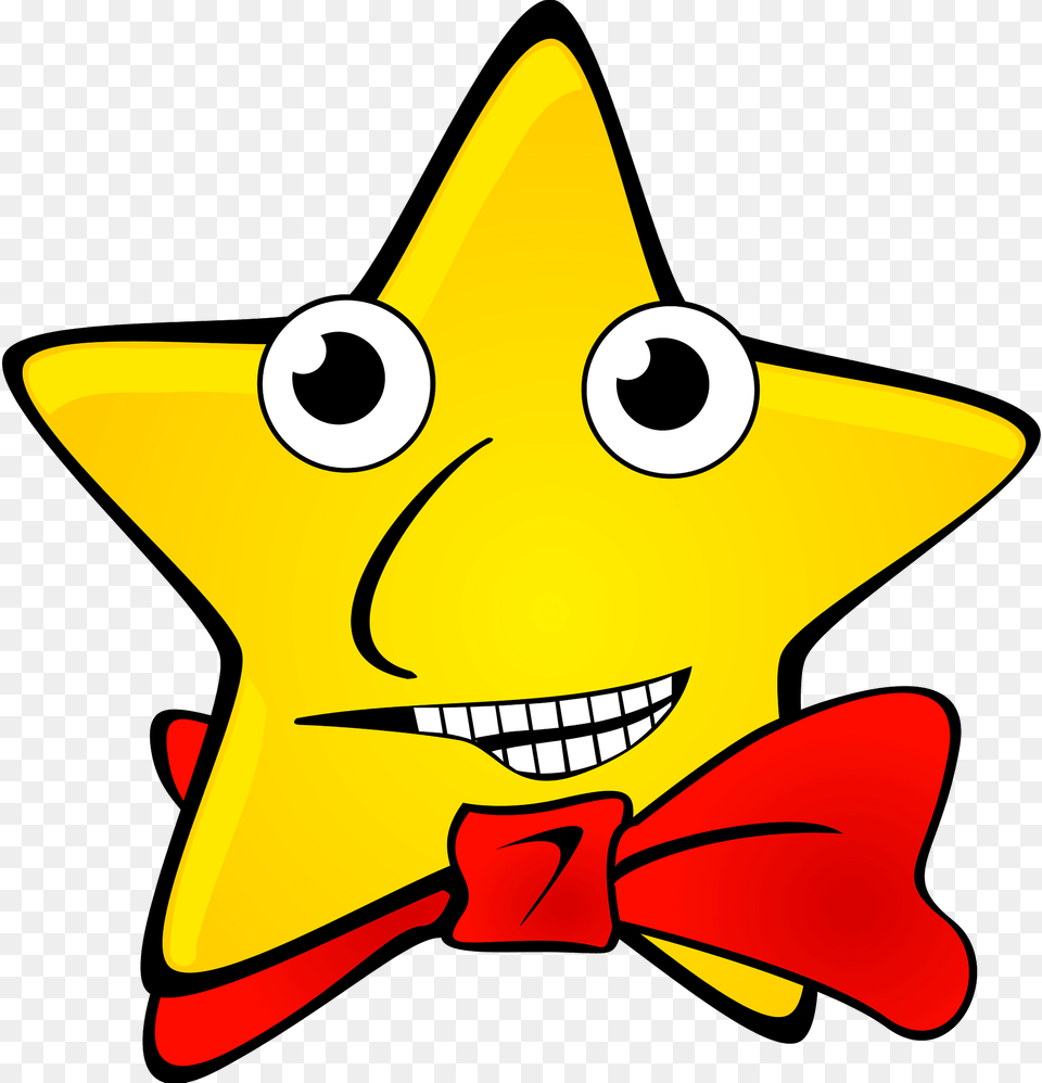 Star Wearing A Red Bowtie Clipart, Device, Grass, Lawn, Lawn Mower Free Png
