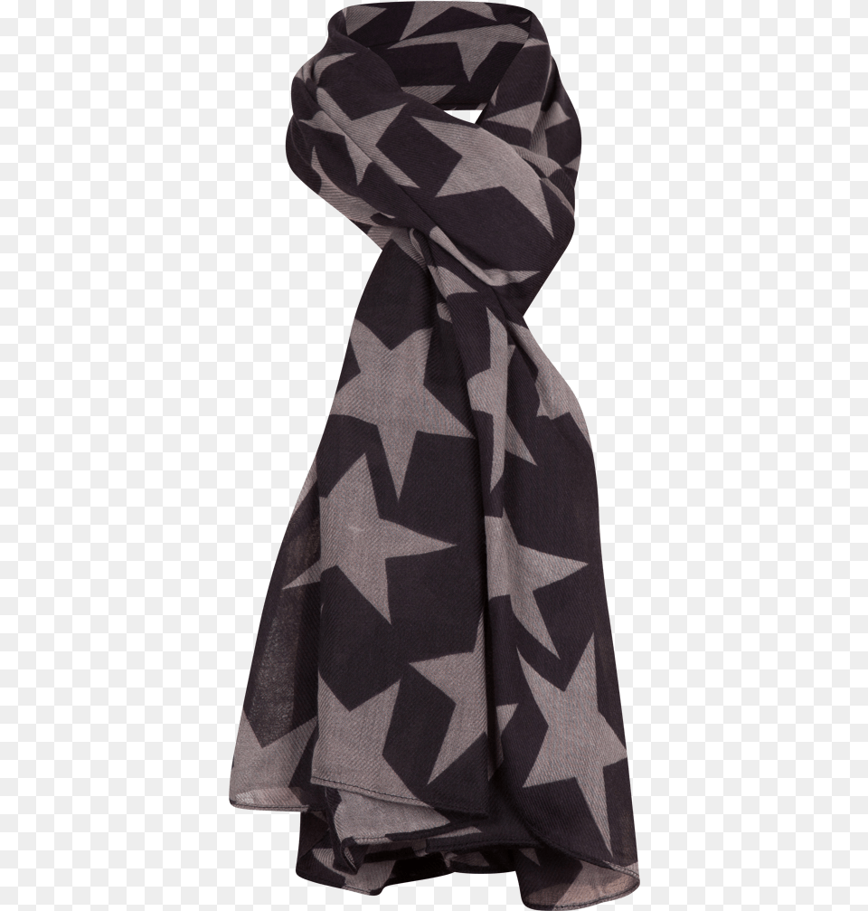 Star Winter Scarf Scarf, Clothing, Coat, Stole Free Transparent Png