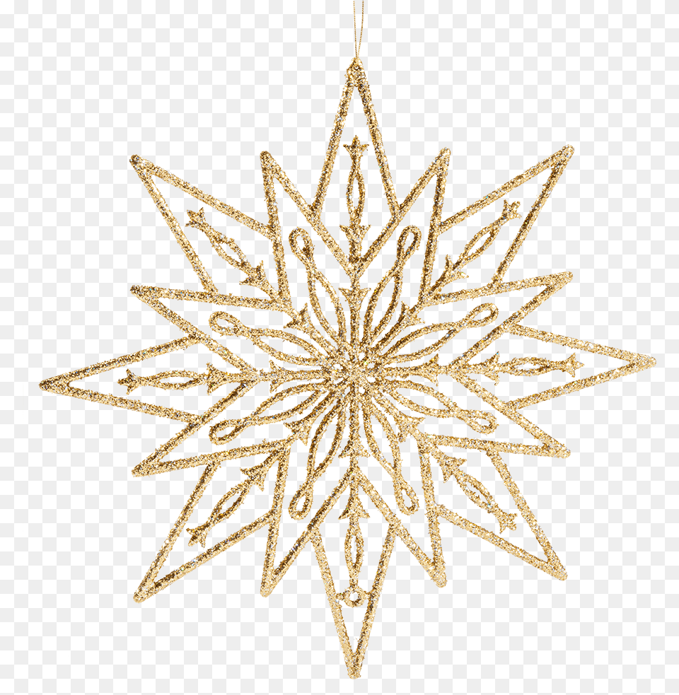 Star With Glitter Gold 12 Sht, Accessories, Chandelier, Lamp, Earring Free Png