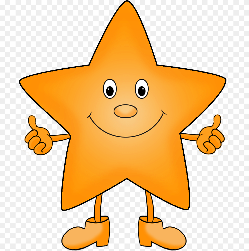 Star With Legs Clip Art Orange Cartoon Star Clipart, Star Symbol, Symbol Png