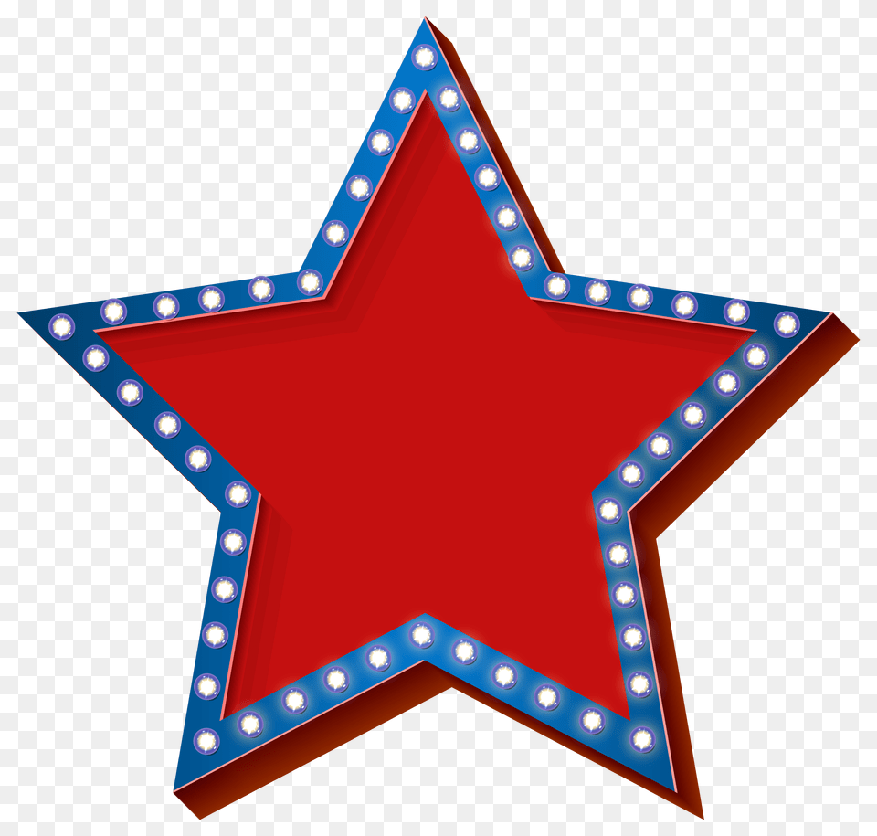 Star With Lights Transparent Clip Art Image, Star Symbol, Symbol Free Png