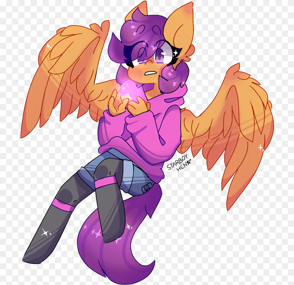 Starboy Hen Clothes Comic Scootaloo Loves Sans Fanart, Purple, Baby, Person, Book Free Transparent Png