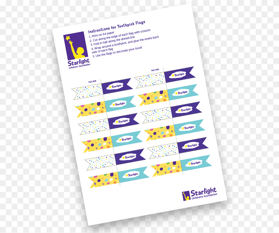 Starbq Toothpick Flags Starlight Children39s Foundation, Advertisement, Poster, Page, Text Free Png