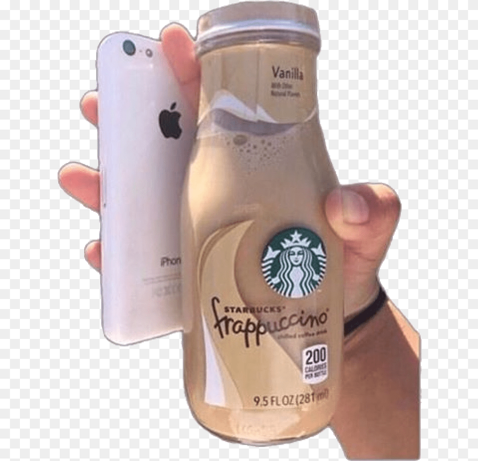 Starbucks And Iphone By Rainbwpngs Starbucks Frappuccino, Can, Tin, Electronics, Phone Free Transparent Png