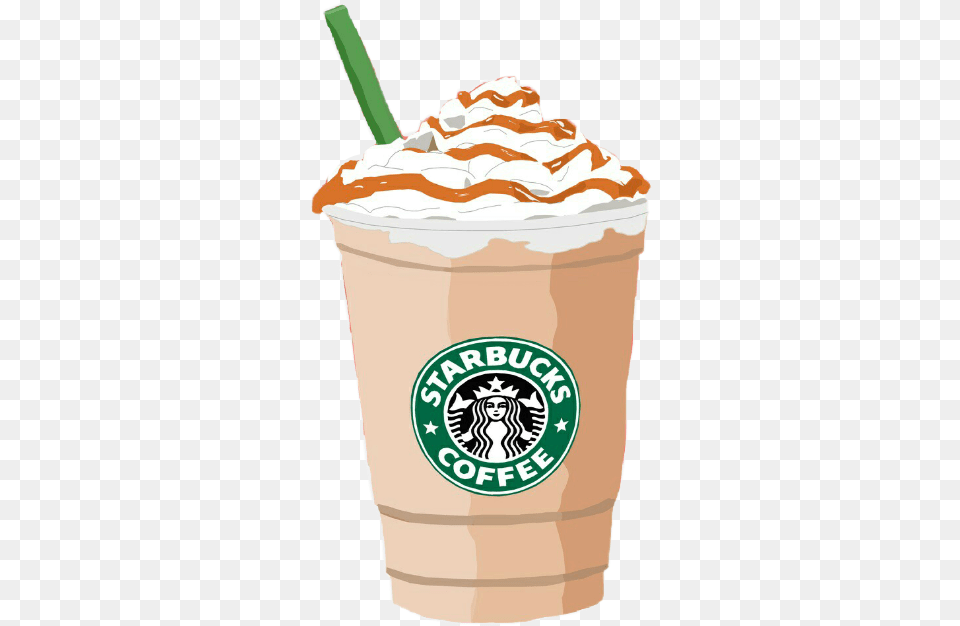 Starbucks Coffee Aesthetic Vinella Sweet Vsco Starbucks Cup, Cream, Dessert, Food, Ice Cream Free Png Download