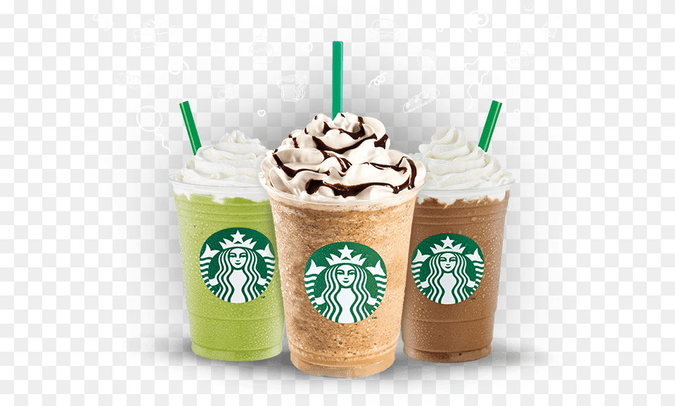 Starbucks Coffee Complimentary Starbucks Guava White Tea, Food, Cream, Dessert, Ice Cream Png Image