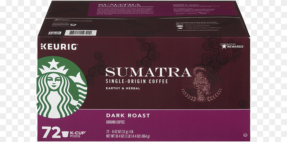Starbucks Coffee Dark Roast K Cup, Box, Cardboard, Carton, Computer Hardware Free Png Download