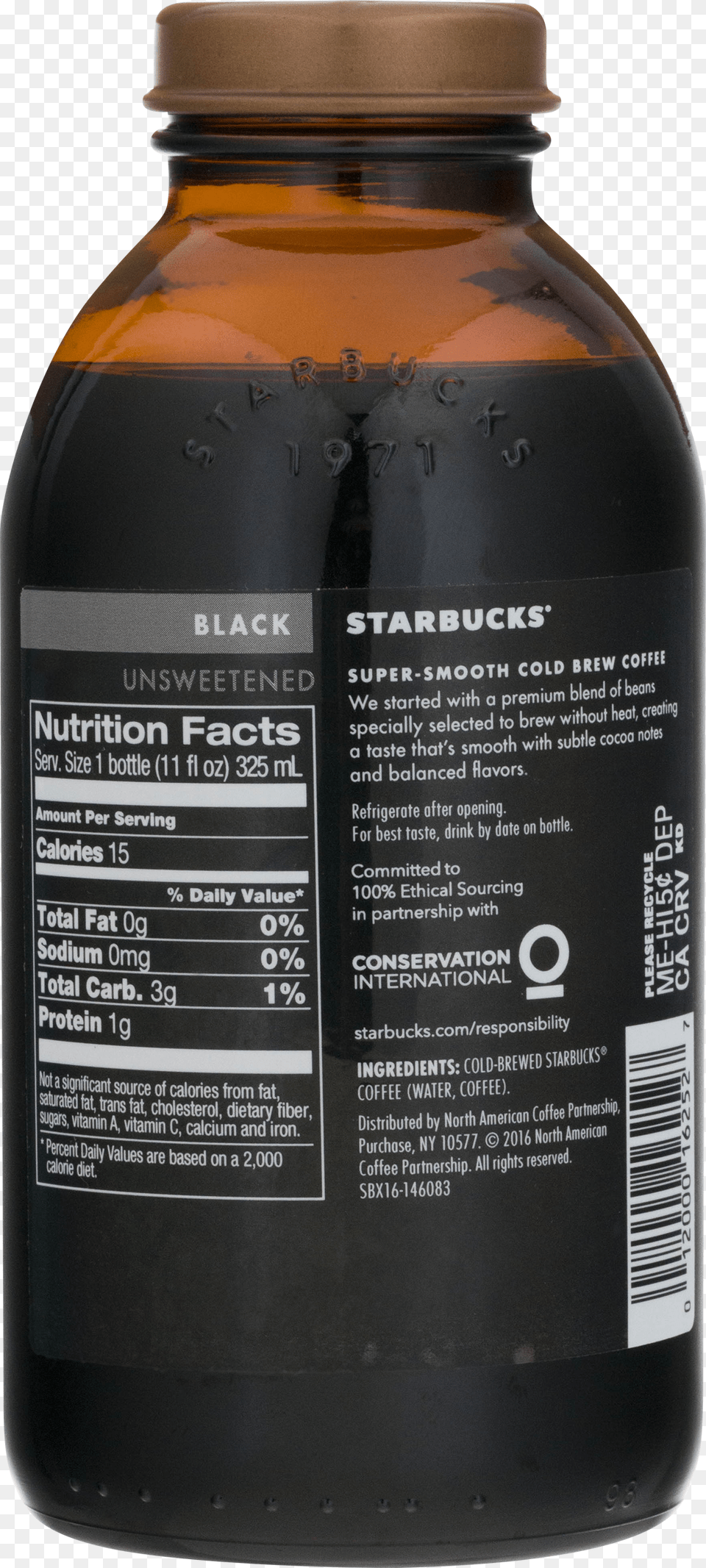 Starbucks Cold Brew Bottle Ingredients, Food, Seasoning, Syrup Png Image