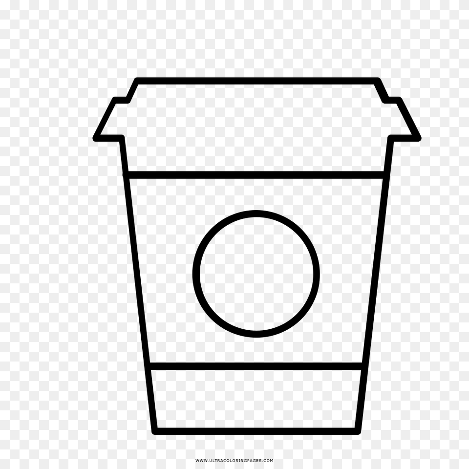 Starbucks Coloring Pages, Gray Free Png