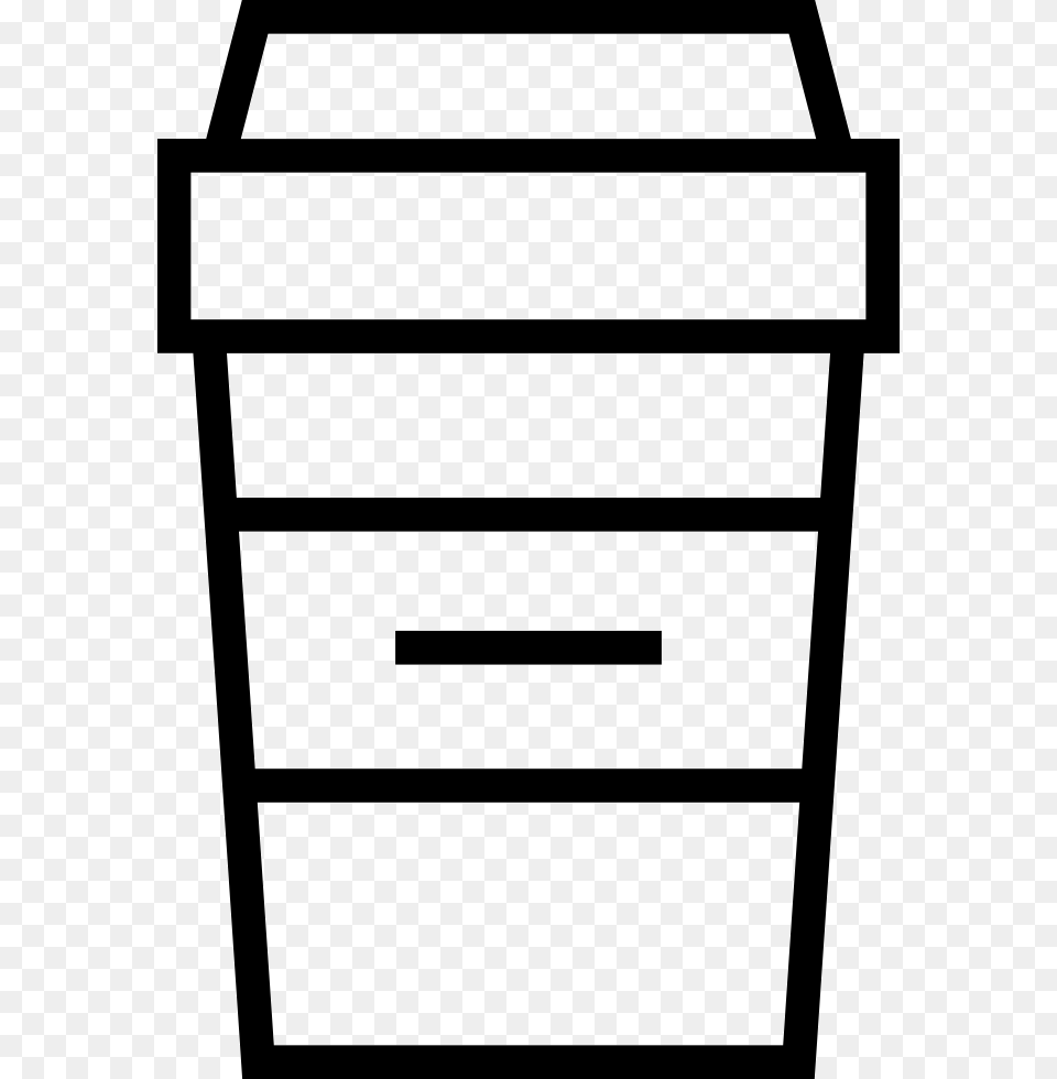 Starbucks Cup Icon Download, Stencil, Drawer, Furniture, Cabinet Png Image