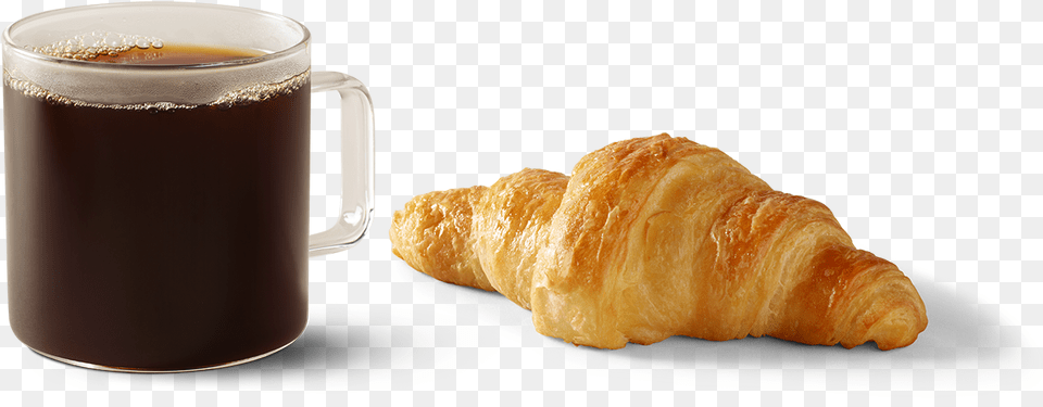 Starbucks Drink And Pastry Large, Bread, Croissant, Food, Cup Free Png Download