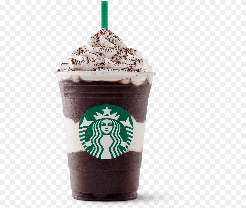 Starbucks Frappuccino Midnight Mint Mocha Frappuccino, Cream, Dessert, Food, Whipped Cream Free Transparent Png
