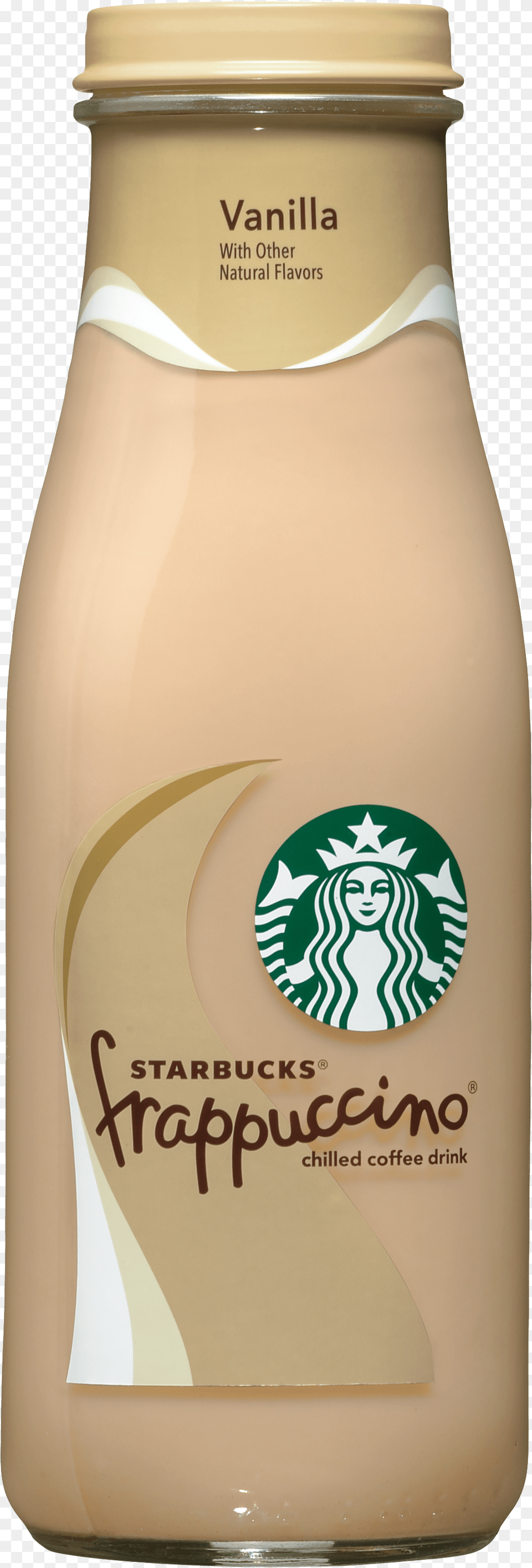 Starbucks Frappuccino Vanilla Bottle, Beverage, Milk, Food Png Image