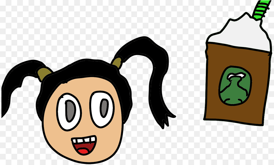 Starbucks Girl Drawing Starbucks, Face, Head, Person, Baby Free Png Download