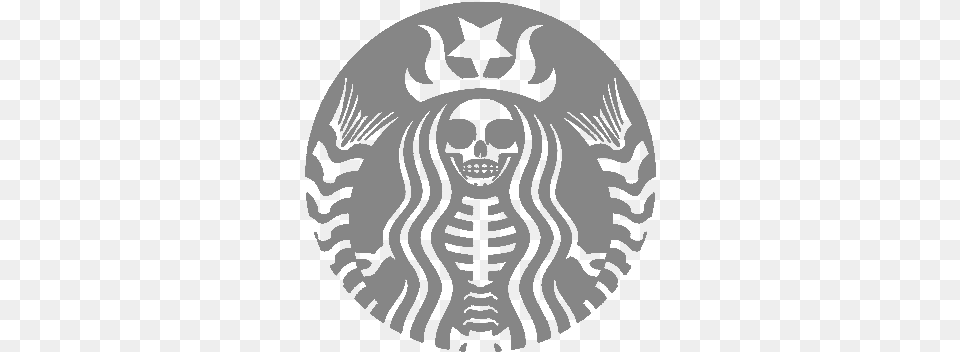 Starbucks Halloween And Black Image Dead Starbucks Logo, Emblem, Symbol, Animal, Wildlife Png