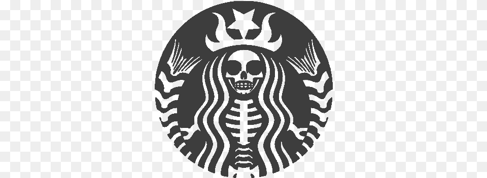 Starbucks Halloween And Black Image Starbucks Halloween Logo, Emblem, Symbol, Animal, Wildlife Free Png Download