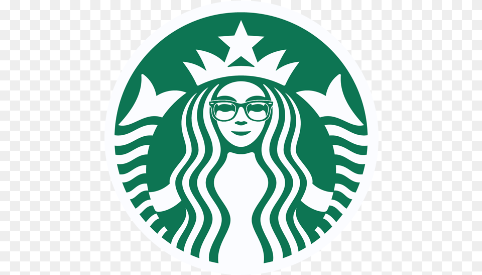 Starbucks Hipster Logo Starbucks Gift Card, Face, Head, Person Free Png Download
