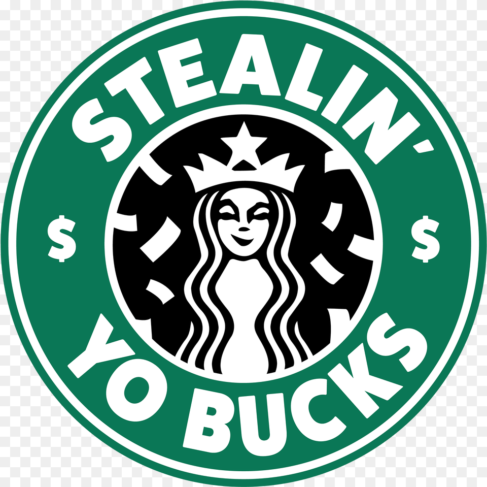 Starbucks Logo Parody Starbucks, Face, Head, Person Free Png Download