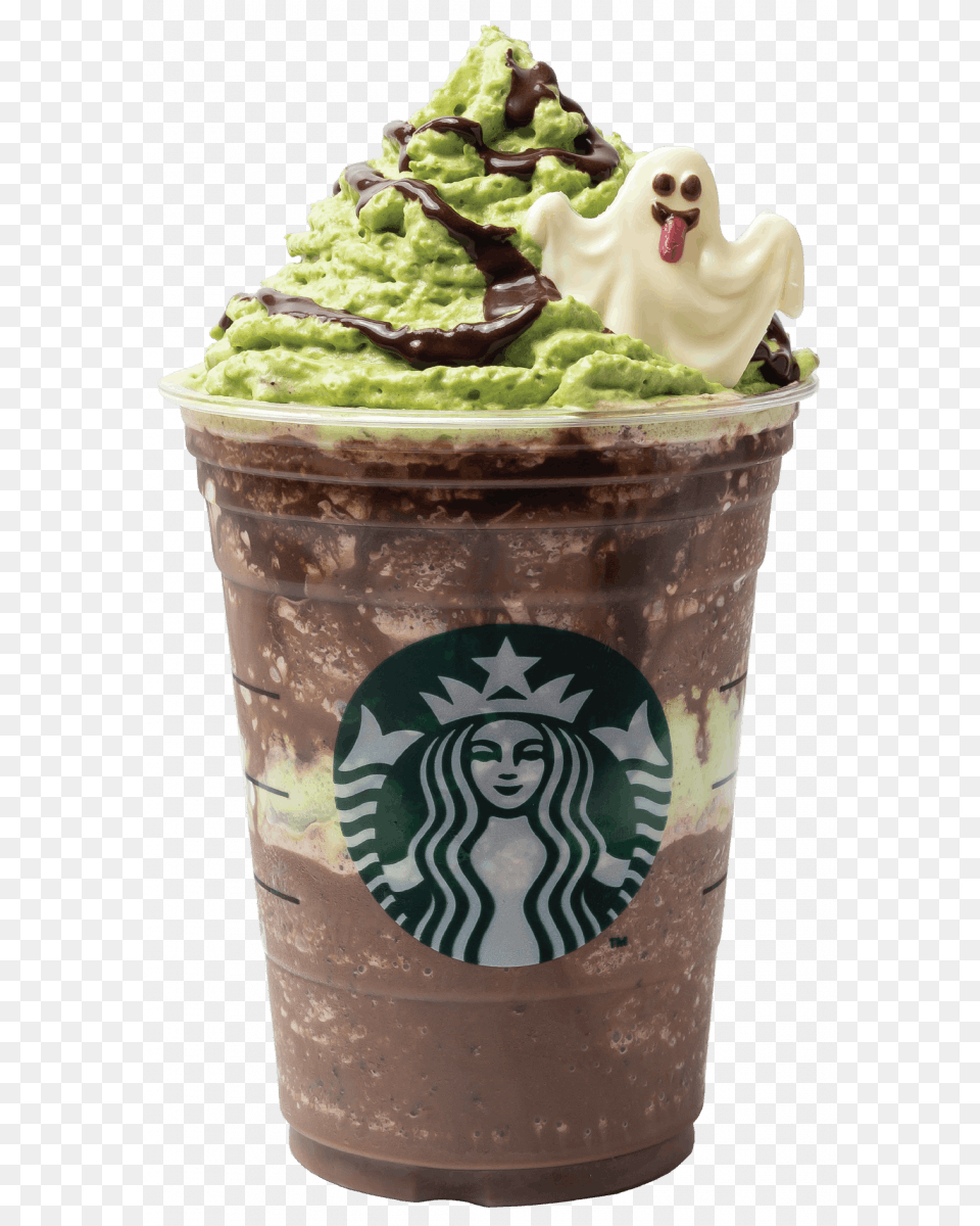 Starbucks Midnight Chocolate Frappe Starbucks Halloween Drink 2019, Cream, Dessert, Food, Ice Cream Png Image