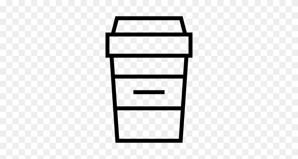 Starbucks Paper Cup Food Coffee Icon With And Vector Format, Gray Free Png