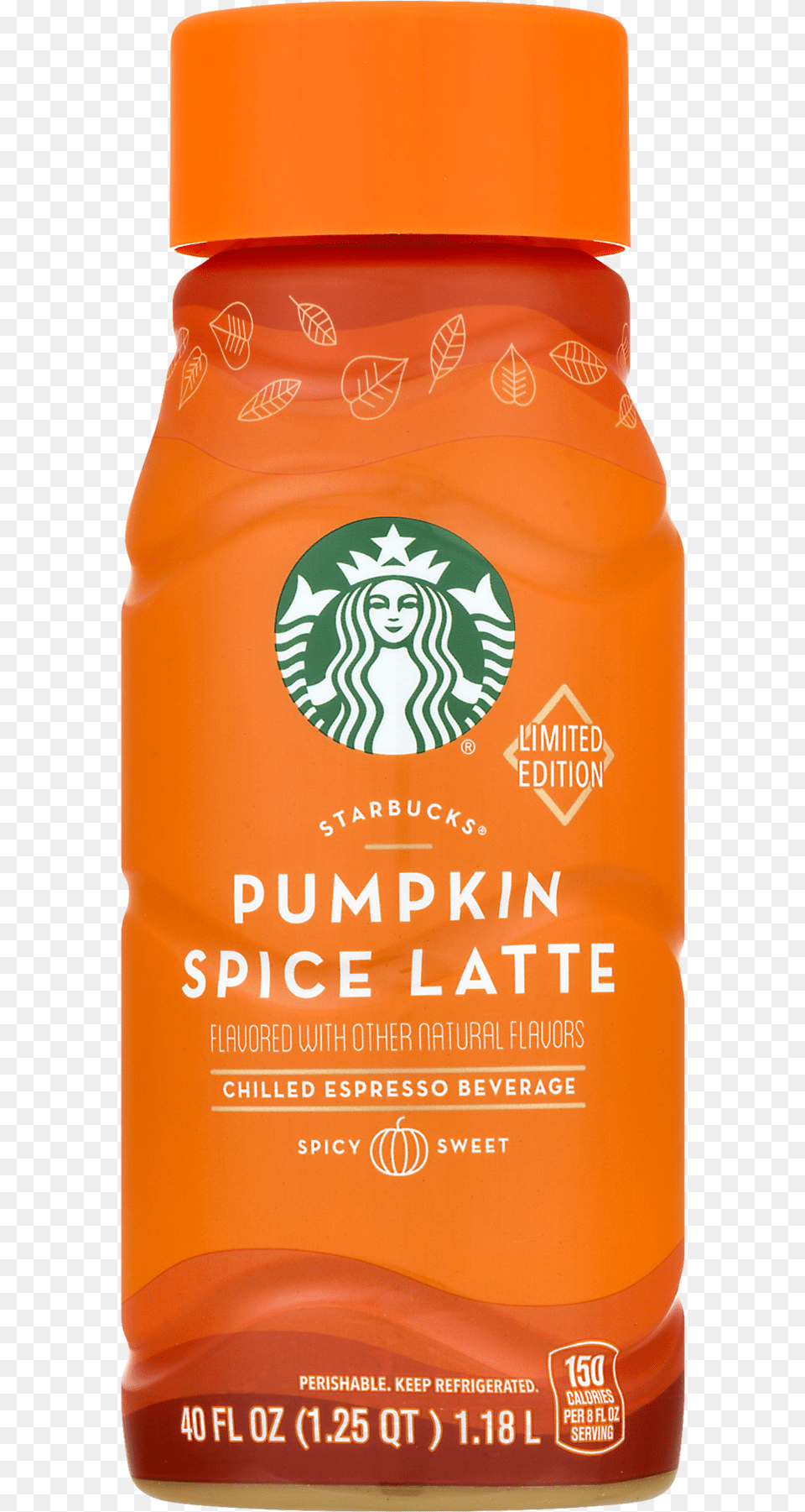Starbucks Pumpkin Spice Starbucks Pumpkin Spice Latte Bottle, Food, Honey, Can, Face Free Png Download