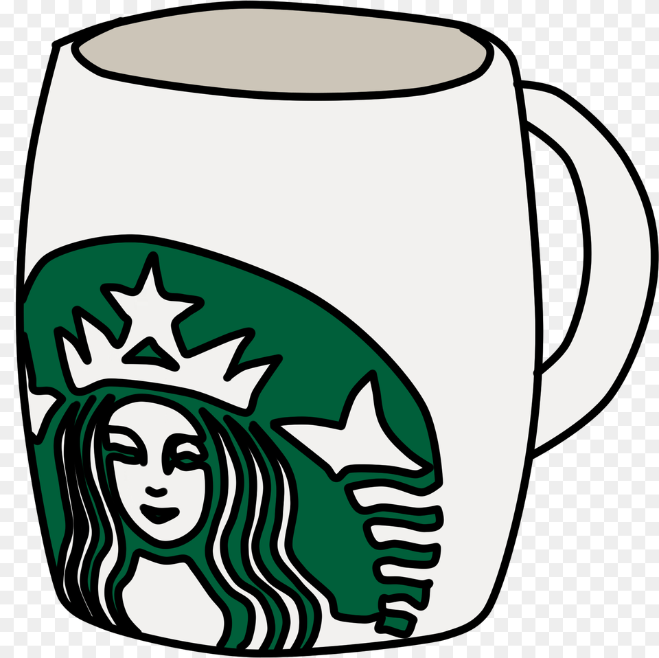 Starbucks Starbuckscoffee Cup Starbukscup Niebieskoka Clipart Starbucks Coffee, Face, Head, Person, Pottery Free Transparent Png
