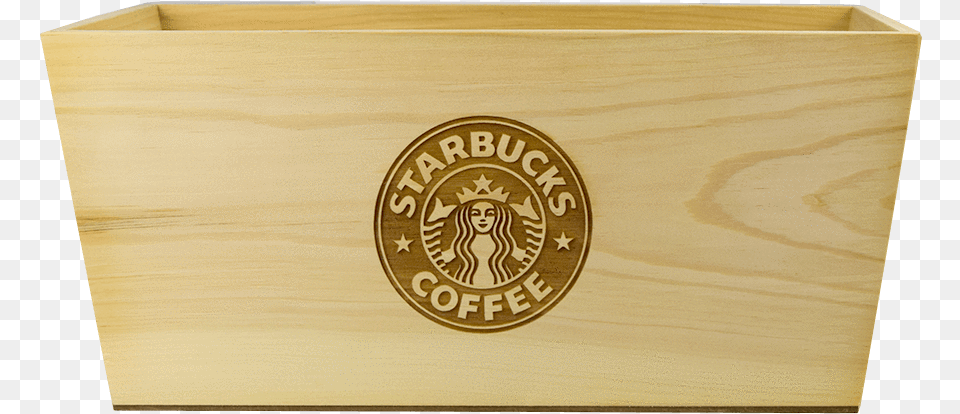 Starbucks Wooden Crate, Box, Wood, Plywood Png Image