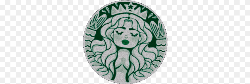 Starbuckslogo Starbuckscoffe Starbucks Logo Coffe Decorative, Home Decor, Rug, Disk Free Png Download