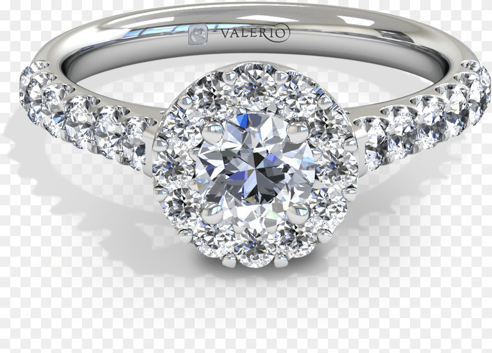 Starburst Diamond Halo Fairtrade Gold Ring, Accessories, Gemstone, Jewelry, Silver Free Png Download