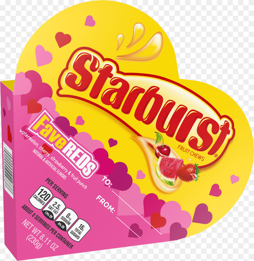 Starburst Favereds Fun Size Candy Heart Gift Box 811 Ounce Walmartcom Graphic Design Png Image