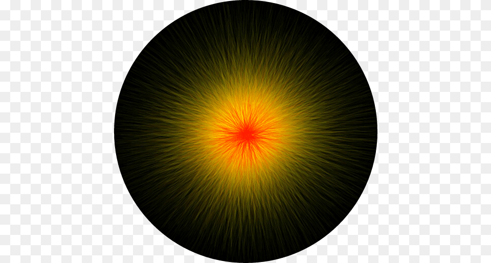 Starburst Flower Fireworks Burst Orange Yellow Circle, Accessories, Fractal, Light, Ornament Png Image