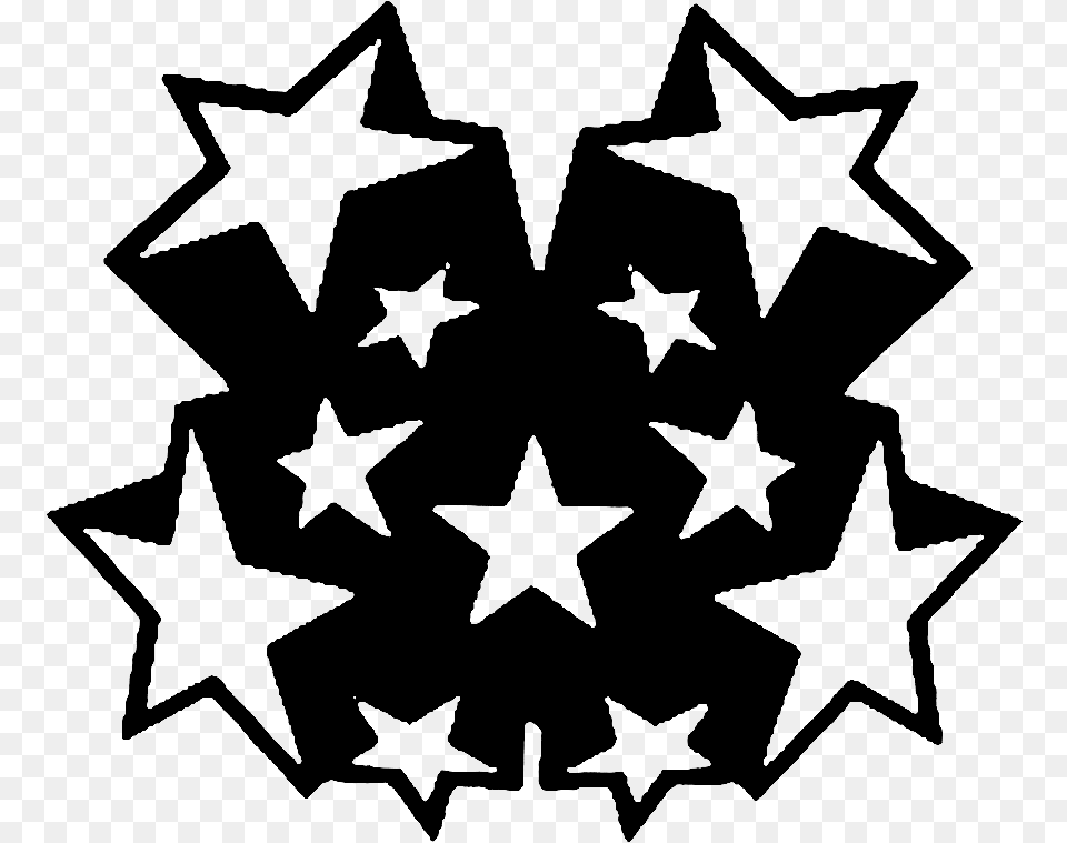 Starburst Front Emblem Bo, Gray Png Image