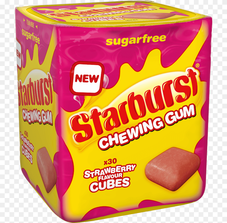 Starburst Gum Offers Sugar Candy Like Experience Starburst Candy, Can, Tin, Food, Sweets Free Png Download