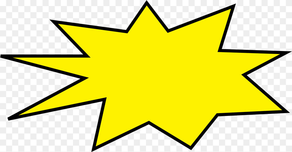 Starburst Shape Clip Art N2 Image Vector Star Burst Clip Art, Star Symbol, Symbol, Leaf, Plant Free Png