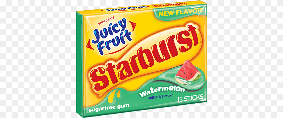 Starburst Watermelon Slim Pack Juicy Fruit Starburst Watermelon, Gum, Food, Ketchup Png Image