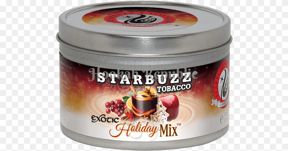 Starbuzz Holiday Mix Shisha Hookah Republic Starbuzz Holiday Mix, Tin, Can, Apple, Food Free Png Download